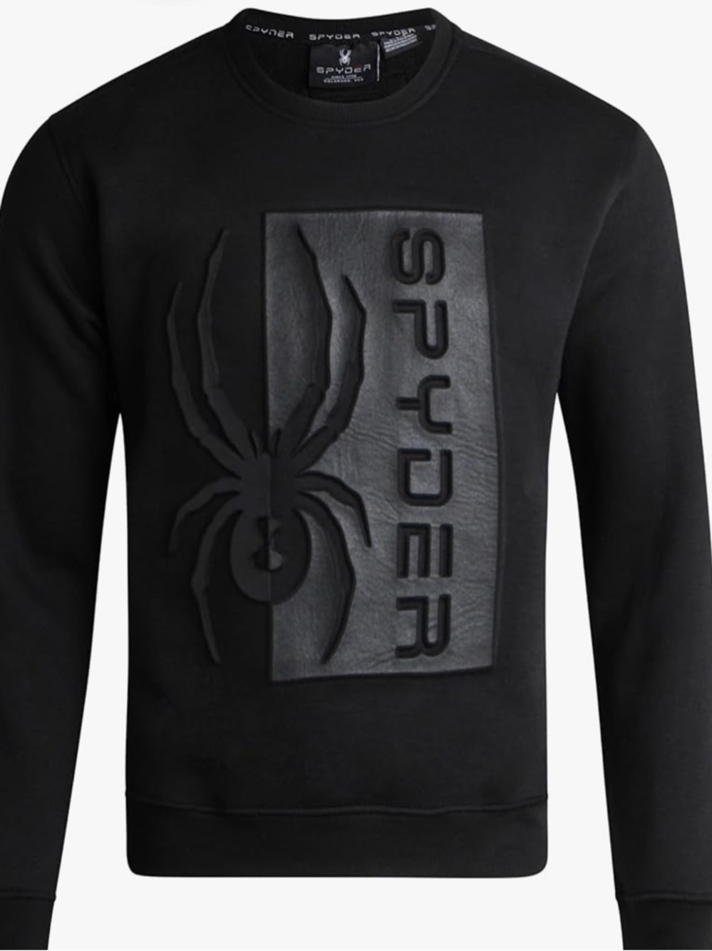 Spyder Mens Sweatshirt Stretch Performance Fleece Crewneck. Size L